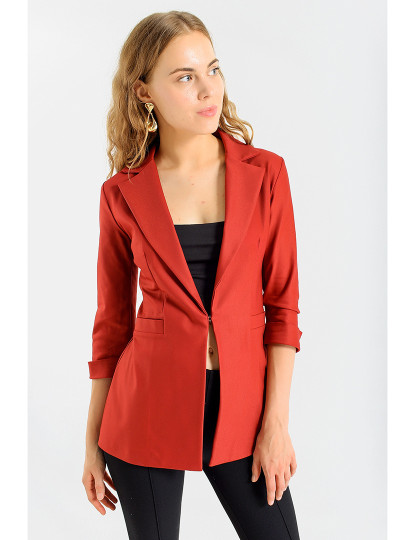 imagem de Blazer Senhora Vermelho Escuro1