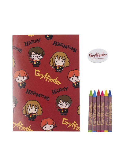 imagem de Conjunto de Papelaria Harry Potter 16 Peças Vermelho6