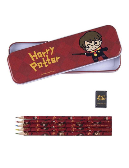 imagem de Conjunto de Papelaria Harry Potter 16 Peças Vermelho5