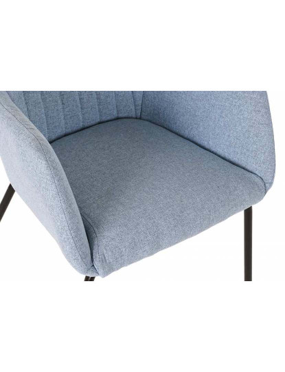 imagem de Cadeira Poliéster Metal Azul Celeste 2
