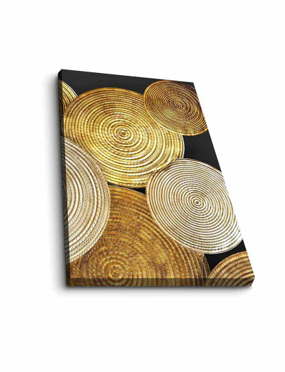 imagem de Tela Circles Chic Gold3