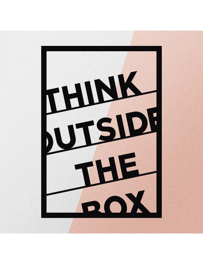 imagem de Decoração Parede Metal Think Outside The Box5