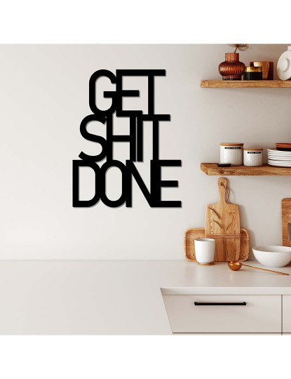 imagem de Decoração Parede Metal Get Shit Done2