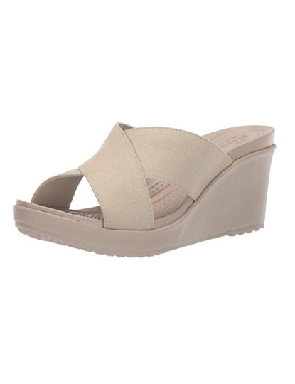 imagem de Crocs Leigh Ii Xstrap Wedge Oyster E Cobblestone1