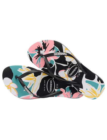 imagem de Havaianas Slim Floral Basic Preto4