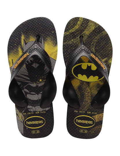 imagem de Havaianas Kids Max Herois Preto/Preto/ Citrus Laranja1