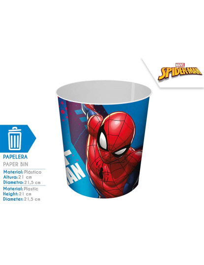 imagem de Caixote Para Papéis Spiderman2