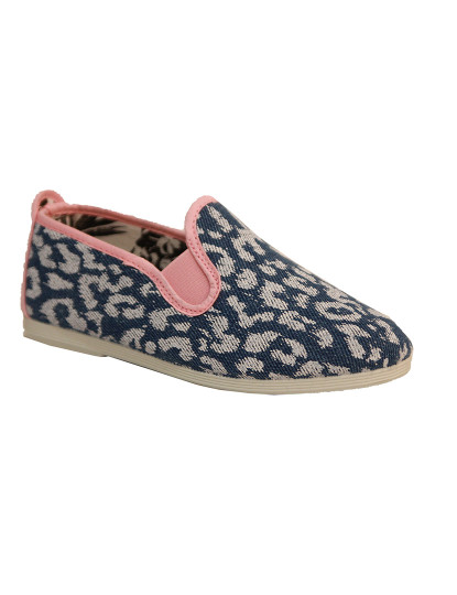 imagem de Slip-on Flossy Criança Print Leopardo Rosa1