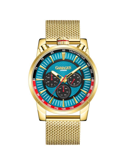 imagem de Relógio Homem Dourado e Azul1