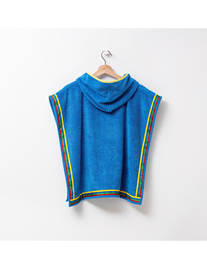 imagem de Poncho Criança 380 Gsm 100% Algodão Azul Kids 4