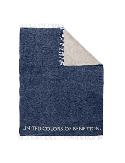 imagem de Manta Benetton Azul e Cinzento1