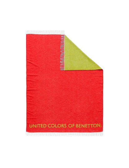 imagem de Manta Benetton RAINBOW BE Vermelho Verde2