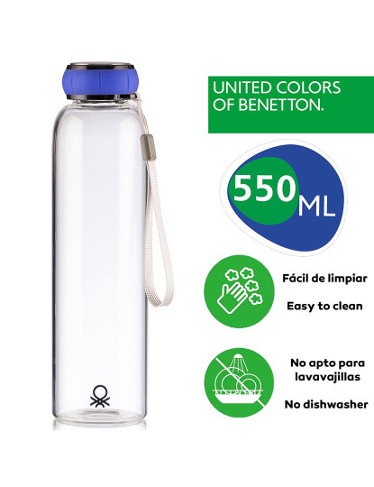 imagem de Garrafa de Água Azul 550Ml2