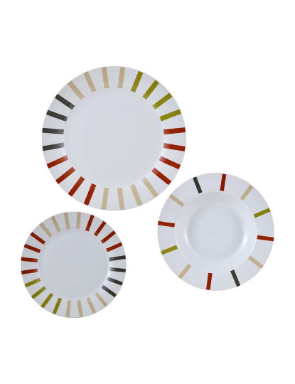 imagem de Conjunto 12Pc Pratos Porcelana Safari1