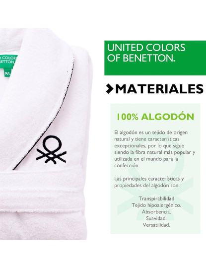 imagem de Roupão com logótipo Benetton bordado.3