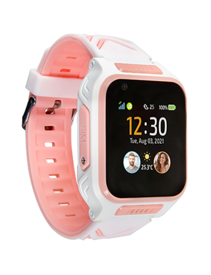 imagem de MyKi Watch 4 Mostrador: White  Pulseira: Rubber Pink  Grau A+1