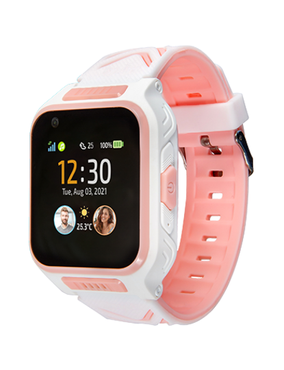 imagem de MyKi Watch 4 Mostrador: White  Pulseira: Rubber Pink  Grau A+3