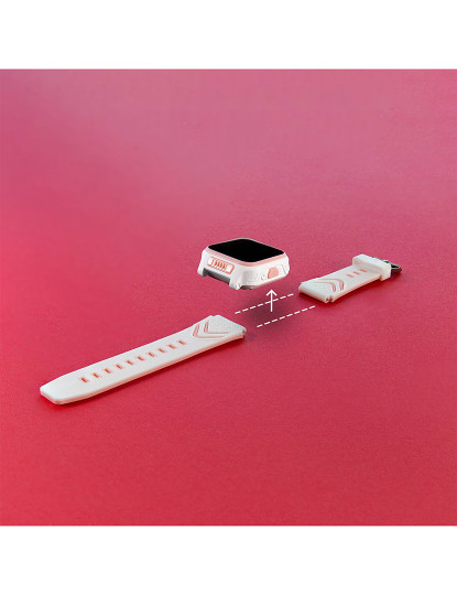 imagem de MyKi Watch 4 Mostrador: White  Pulseira: Rubber Pink  Grau A+8