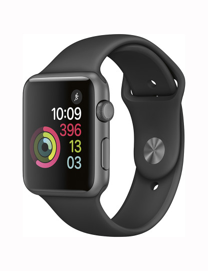 imagem de Apple Watch Series 1 42mm Aluminum Case Mostrador: Grey  Pulseira: Sport Black  Grau B1