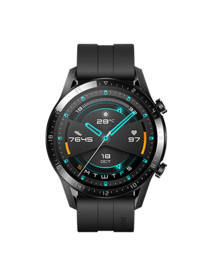 imagem de Huawei Watch GT 2 46mm Mostrador: Black  Pulseira: Rubber Black  Grau A+1