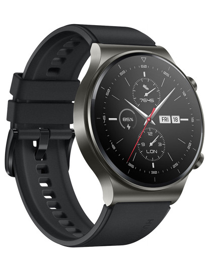 imagem de Huawei Watch GT 2 Pro 46mm Mostrador: Black  Pulseira: Rubber Black  Grau A+2