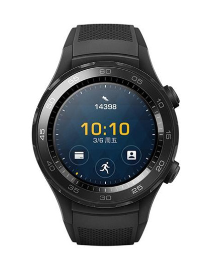 imagem de Huawei Watch 2 Mostrador: Black  Pulseira: Rubber Black  Grau A1