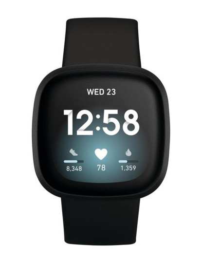 imagem de Fitbit Versa 3 Mostrador: Black  Pulseira: Rubber Black  Grau A3