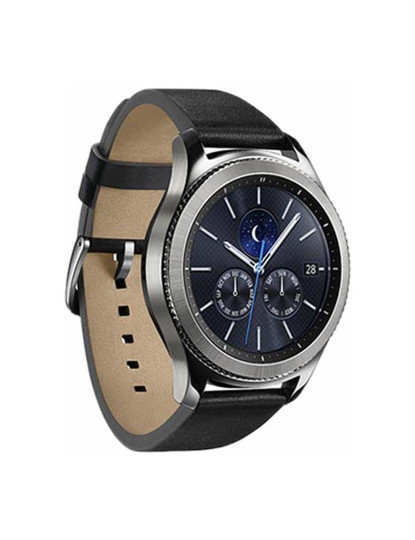 imagem de Samsung Gear S3 Classic R770 Mostrador: Silver  Pulseira: Leather Black  Grau B1