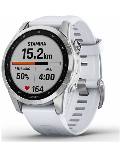 imagem de Garmin Fenix 7 Mostrador: Silver  Pulseira: Rubber White  Grau A+1