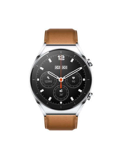 imagem de Xiaomi Watch S1 Mostrador: Silver  Pulseira: Leather Brown  Grau A1