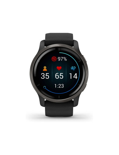 imagem de Garmin Venu 2 Mostrador: Black  Pulseira: Rubber Black  Grau A5