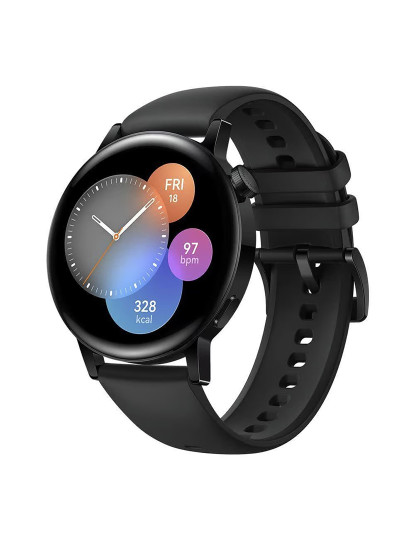 imagem de Huawei Watch GT 3 42mm Mostrador: Black  Pulseira: Rubber Black  Grau B1