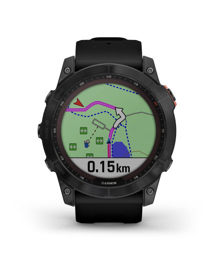 imagem de Garmin Fenix 7X - Solar Edition Mostrador: Grey  Pulseira: Rubber Black  Grau A2