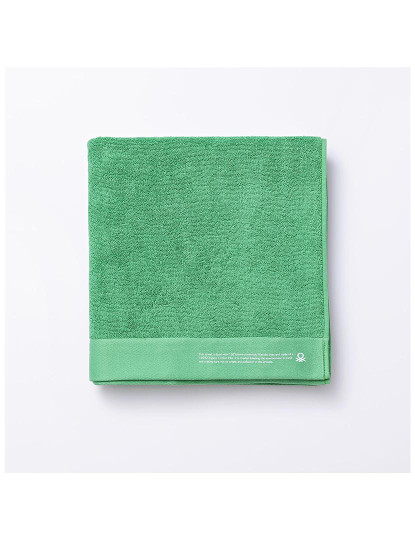 imagem de Toalha 90x150 algodão orgânico 450gsm verde Benetton1