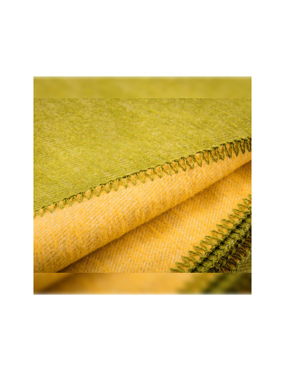 imagem de Cobertor 140x190cm 320gsm 60% algodão 40% acrílico arco-íris verde e amarelo be5