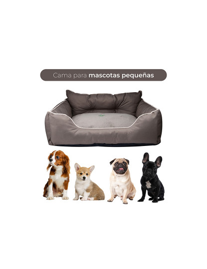 imagem de Cama para animais de estimação 50x40x18cm poliéster marrom Benetton be5