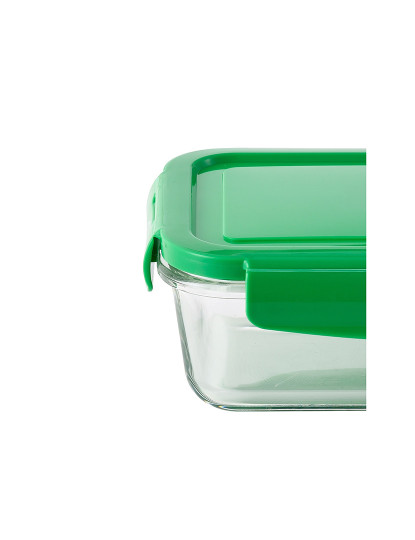 imagem de Tampa hermética retangular de borosilicato verde arco-íris de 840ml3