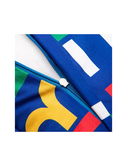 imagem de Almofada 40x40 cm 300gr, 100% algodão azul com logotipo da casa Benetton multicolor5