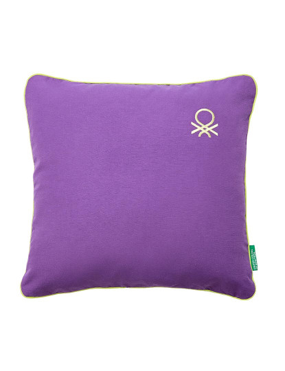 imagem de Almofada 45x45cm 300gr 70% algodão + 30% poliéster roxo arco-íris Benetton1