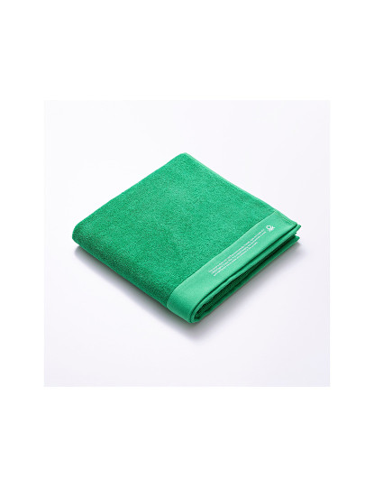 imagem de Toalha 70x140 algodão orgânico 450gsm verde Benetton2