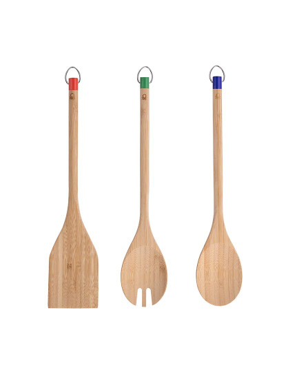 imagem de Conjunto de utensílios de cozinha de bambu 3 peças da Benetton1