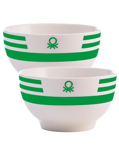 imagem de Conjunto de 2 taças verdes em porcelana new bone rainbow Benetton1