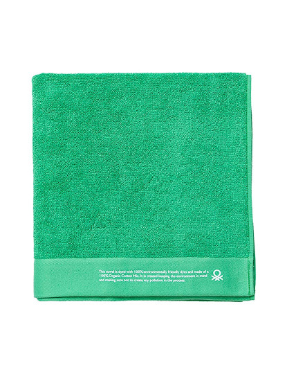 imagem de Toalha 70x140 algodão orgânico 450gsm verde Benetton1