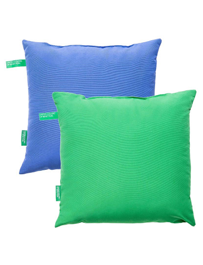 imagem de Conjunto de 2 almofadas 45x45cm azul+verde 200gsm Benetton1