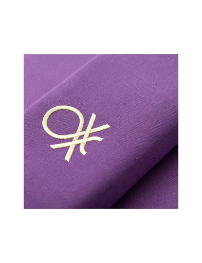 imagem de Conjunto de cama 2 peças (capa de edredão 150x220cm + fronha 63x63cm) arco-íris verde e roxo Benetton 70% algodão + 30% poliéster5