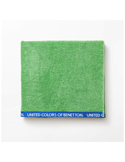 imagem de Toalha 90x160 algodão orgânico 450gsm verde Benetton1