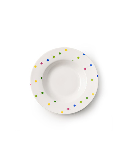 imagem de Conjunto de 18 peças de talheres de porcelana com pontos coloridos da Benetton6