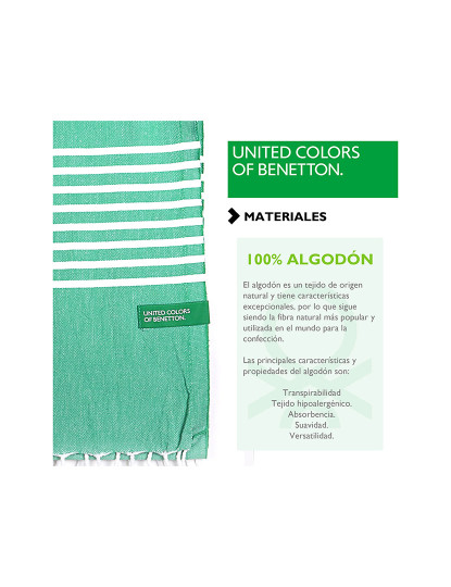 imagem de Hamman 80x165cm 170gsm 100% algodão verde casa Benetton7