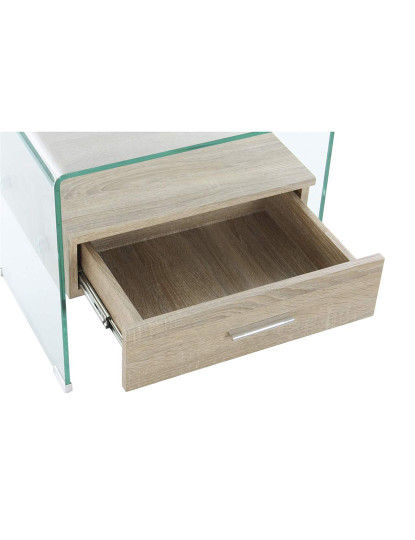 imagem de Mesa Cabeceira Vidro e MDF4