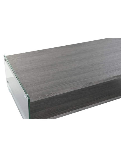 imagem de Mesa Apoio Vidro Mdf Temperado Cinza 2
